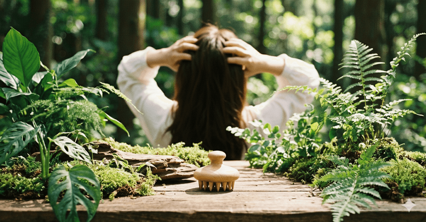 環保概念結合頭皮養護的生活方式