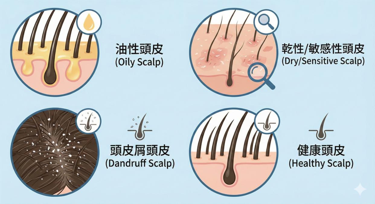 依頭皮類型調整養護方式成為趨勢