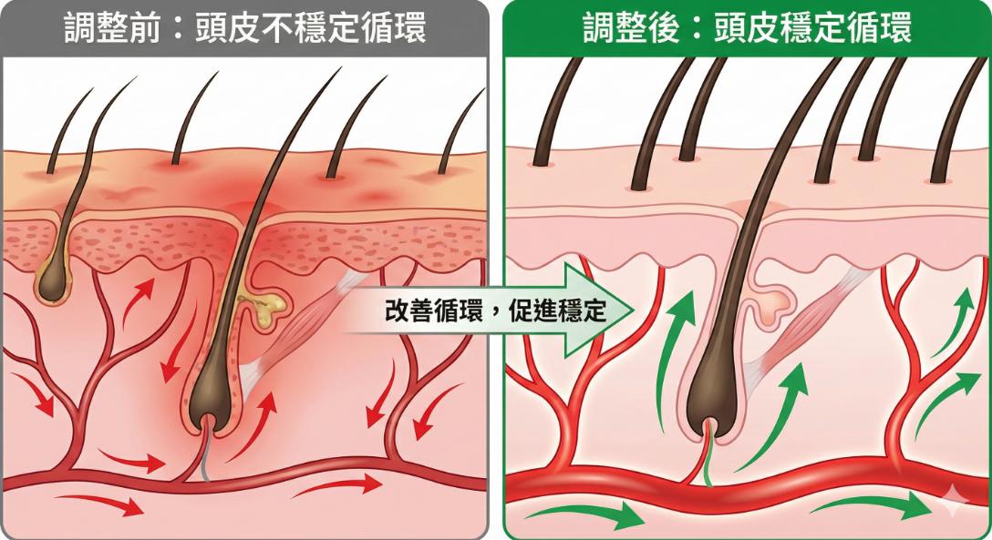 頭皮環境穩定有助改善季節性掉髮